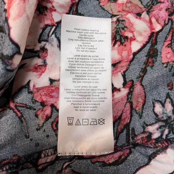 Motherhood Maternity NWT Floral Tie Waist Sleeve Large - Picture 8 of 10